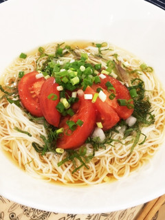 アジアの香り、トマトそうめん-レシピのメイン写真