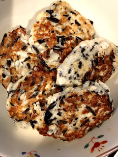 離乳食中期 ひじきと鶏ひき肉のおやき-レシピのメイン写真