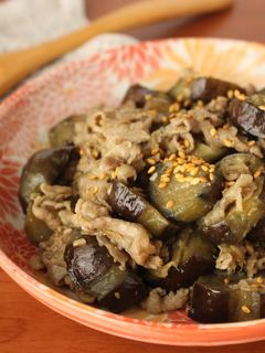 とろとろ~牛肉と茄子の味噌炒め煮-レシピのメイン写真