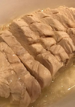 レンジで鶏むねの蒸し鶏-レシピのメイン写真
