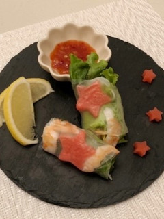 生春巻き+さくら大根-レシピのメイン写真