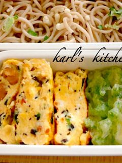 簡単ひじき入り卵焼き お弁当朝食おつまみ-レシピのメイン写真