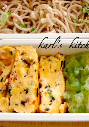 簡単ひじき入り卵焼き お弁当朝食おつまみ-レシピのメイン写真