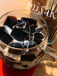 私の好きな練乳がけ☆コーヒーゼリー☆彡-レシピのメイン写真