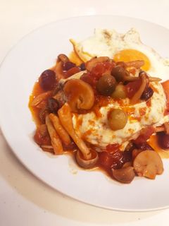 カフェ風トマト煮込みハンバーグ-レシピのメイン写真