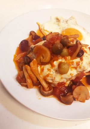 カフェ風トマト煮込みハンバーグ-レシピのメイン写真
