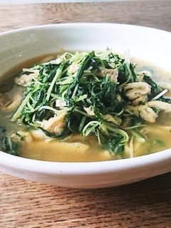 水菜と揚げのたいたん♪(炊き物)-レシピのメイン写真