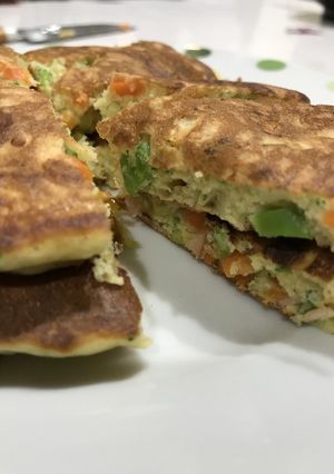 野菜入りパンケーキ-レシピのメイン写真