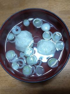 簡単!鶏団子すまし汁♪-レシピのメイン写真