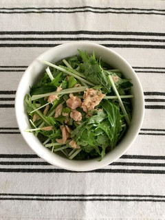 水菜とシーチキンのポン酢和え-レシピのメイン写真