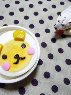 ゆで卵のクマ-レシピのメイン写真