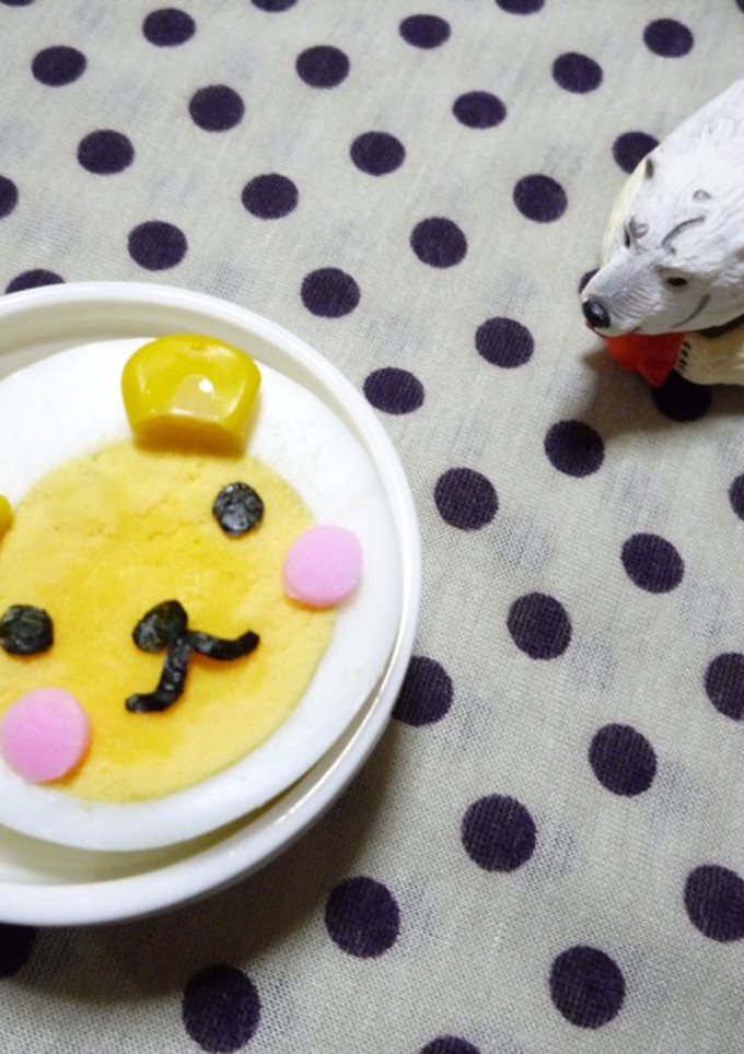 ゆで卵のクマ-レシピのメイン写真