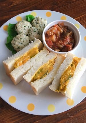 夏休みランチ！サンドイッチでワンプレート-レシピのメイン写真
