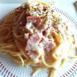簡単ランチ☆豆乳のカルボナーラ