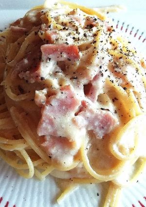 簡単ランチ☆豆乳のカルボナーラ-レシピのメイン写真