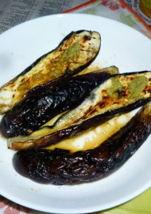 網焼きでなす丸ごと焼きのタパス-レシピのメイン写真