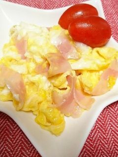 ズボラな♪炒り卵~ハムver-レシピのメイン写真