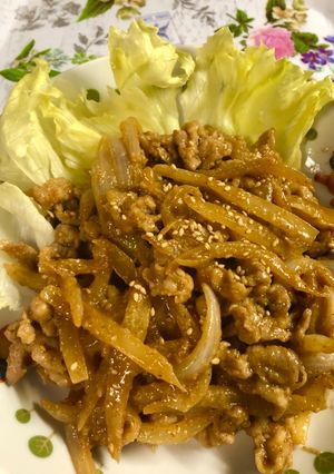 豚バラのドッサリ胡麻炒め-レシピのメイン写真