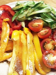 ささみとシャキシャキ野菜のサラダ-レシピのメイン写真