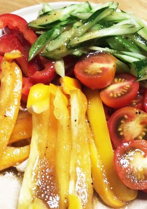 ささみとシャキシャキ野菜のサラダ-レシピのメイン写真