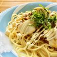 めんつゆで冷製和風納豆パスタ