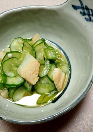 胡瓜とオクラ、ほぼ帆立の和え物-レシピのメイン写真