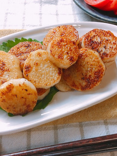 ホクホク食感♡長芋のバター醤油焼き-レシピのメイン写真