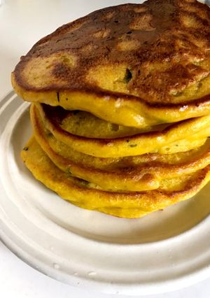 かぼちゃのもっちりパンケーキ-レシピのメイン写真