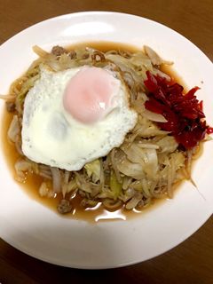 漫画『おせん』風の横手やきそば-レシピのメイン写真