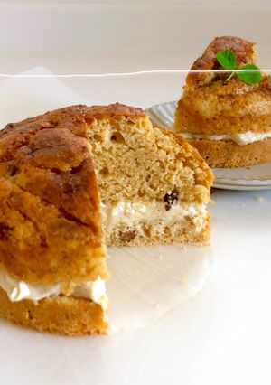 黒糖ケーキ＊バナナチーズクリーム-レシピのメイン写真
