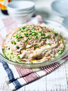 豚肉とキャベツのレンジ蒸し-レシピのメイン写真