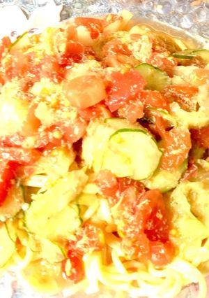 サッパリ夏野菜の冷製パスタ-レシピのメイン写真