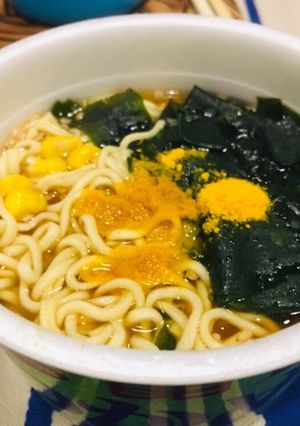 二日酔対策！わかめラーメン＋ターメリック-レシピのメイン写真