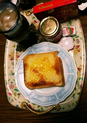 朝食に☕☀溶かしバタートースト✨☺⛄-レシピのメイン写真