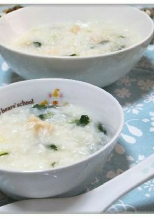 中国料理野菜を使った ほたての中華粥-レシピのメイン写真