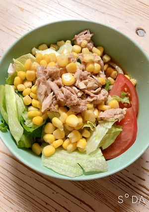 時短！冷たいサラダうどん-レシピのメイン写真