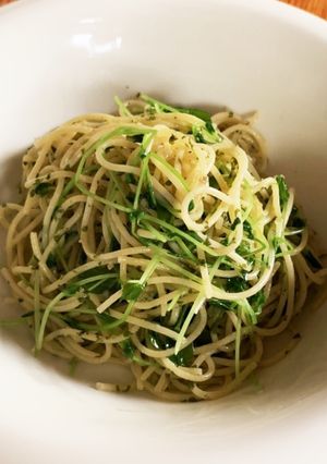 豆苗のジェノベーゼ-レシピのメイン写真
