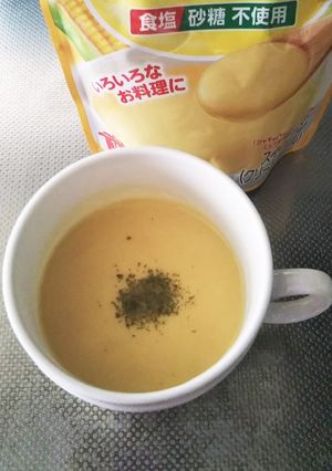放ったらかし！ レンジで簡単コーンスープ-レシピのメイン写真