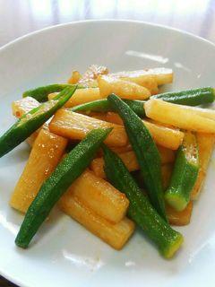 ニンニク☆山芋オクラのバター醤油-レシピのメイン写真