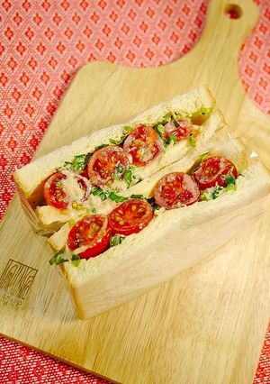 簡単！エゴマ油☆ツナ小松菜サンド-レシピのメイン写真