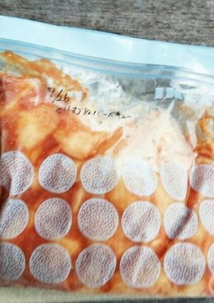 冷凍＊鶏むね肉のバーベキュー風-レシピのメイン写真