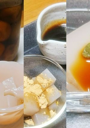 蕎麦湯で前菜とデザート-レシピのメイン写真