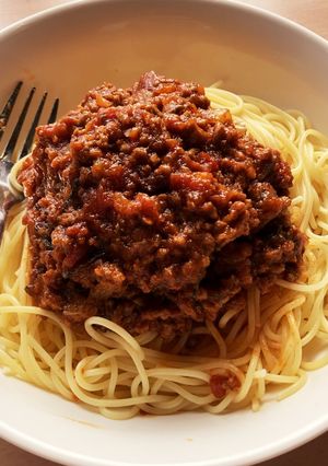 ミートソーススパゲッティ-レシピのメイン写真