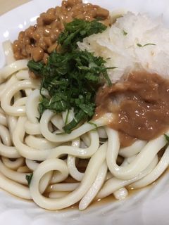 納豆梅おろしうどん-レシピのメイン写真