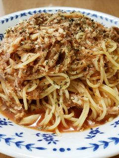 サバ缶のお手軽冷製トマトパスタ-レシピのメイン写真