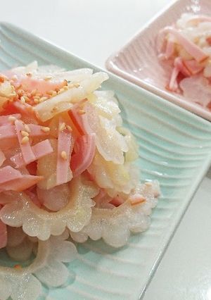 白ゴーヤとハムの中華サラダ!-レシピのメイン写真