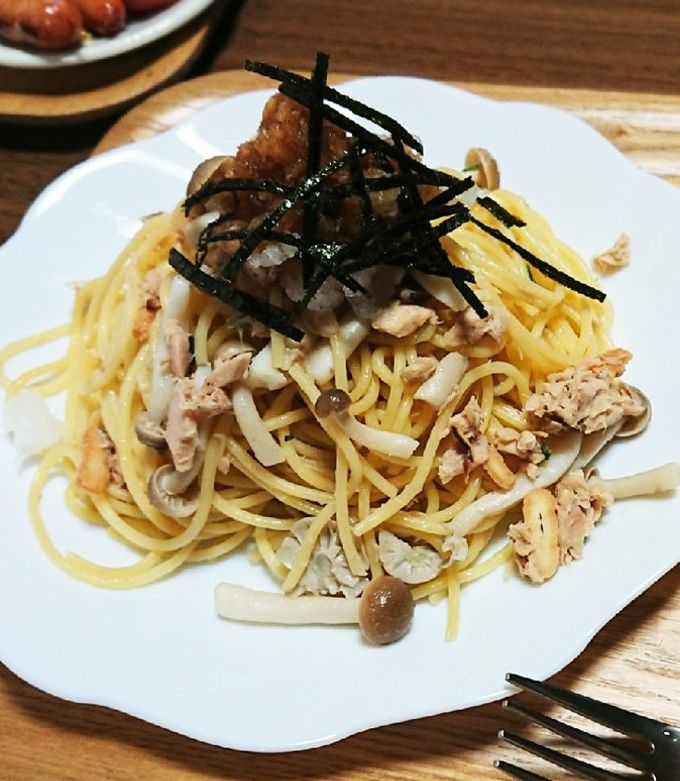 お吸い物の素で簡単和風パスタ-レシピのメイン写真