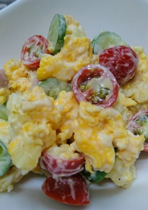 楽チン♪炒り玉子のポテトサラダ(^○^)-レシピのメイン写真