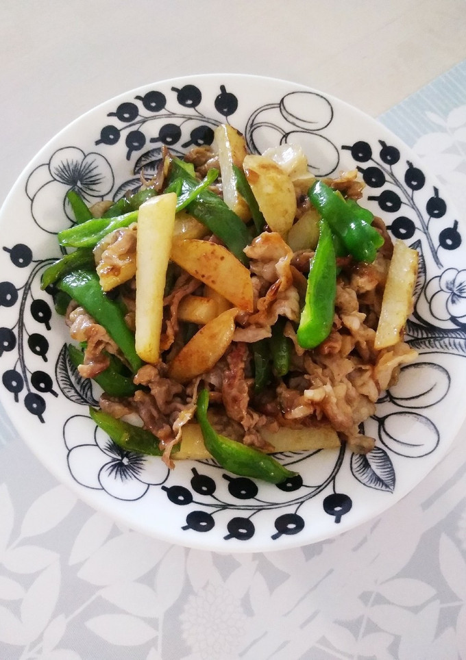 簡単に！じゃが芋と豚肉の中華炒め-レシピのメイン写真