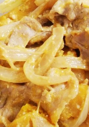 カボチャと豚肉のみそマヨ炒め-レシピのメイン写真